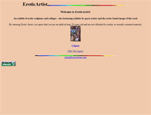 Tablet Screenshot of eroticartist.com